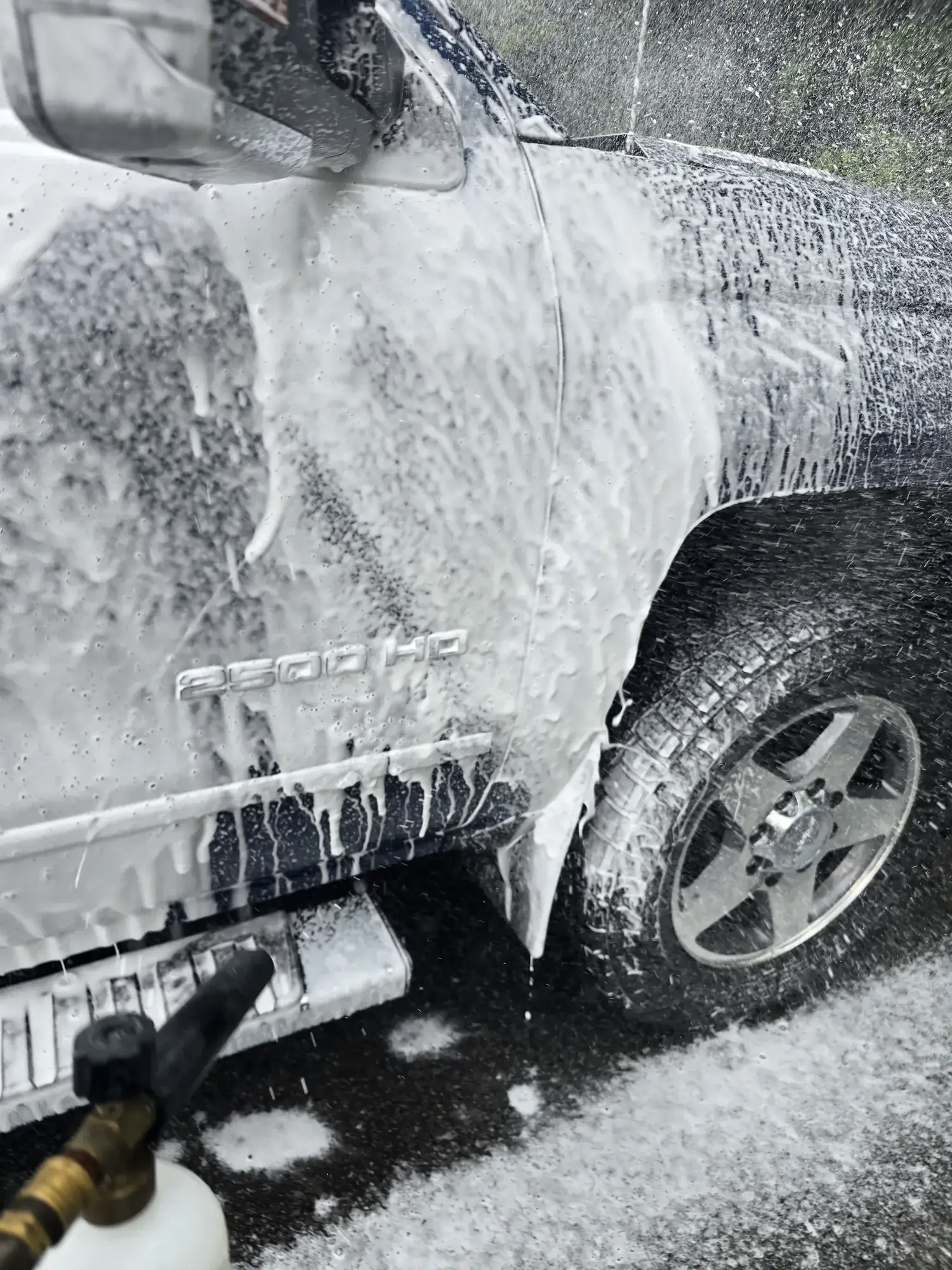 Foam wash